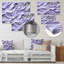 «Whie and Mauve Fab Waves II», art mural géométrique en métal MT137493-645910549
