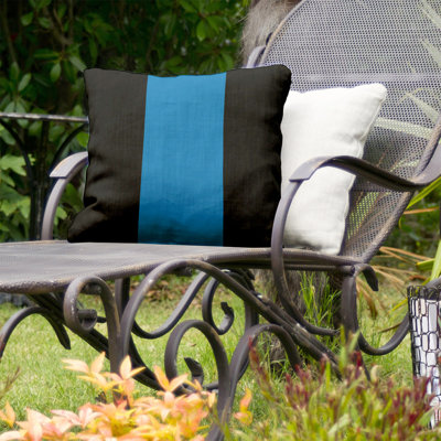 Striped Outdoor Reversible Throw Pillow