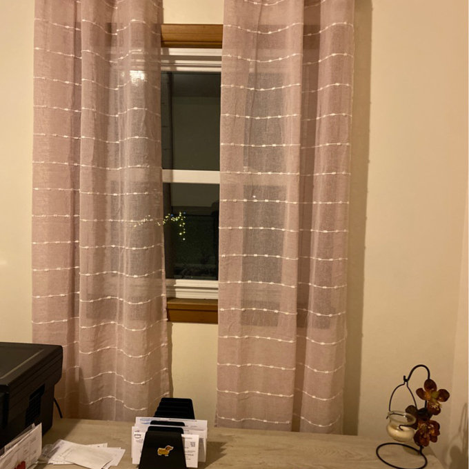 Lush Decor Blush Avon - Par De Paneles De Cortinas De Felpilla Para Ventana 84 X 40 Pulgadas