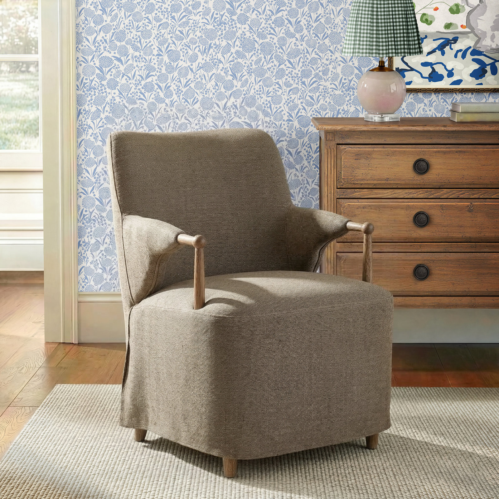 Brently Dining Chair, Broadway Olive
