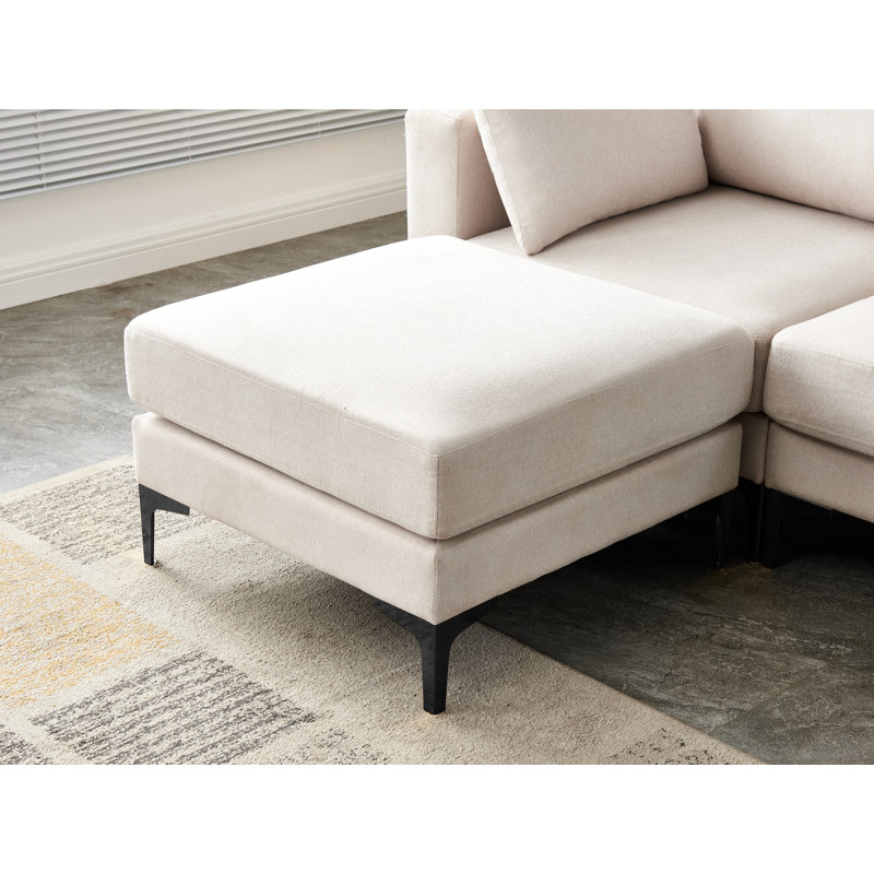 Mardig 4 Seater Corner Sofa , Beige