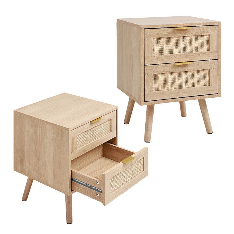 40cm W Solid Wood Bedside Table