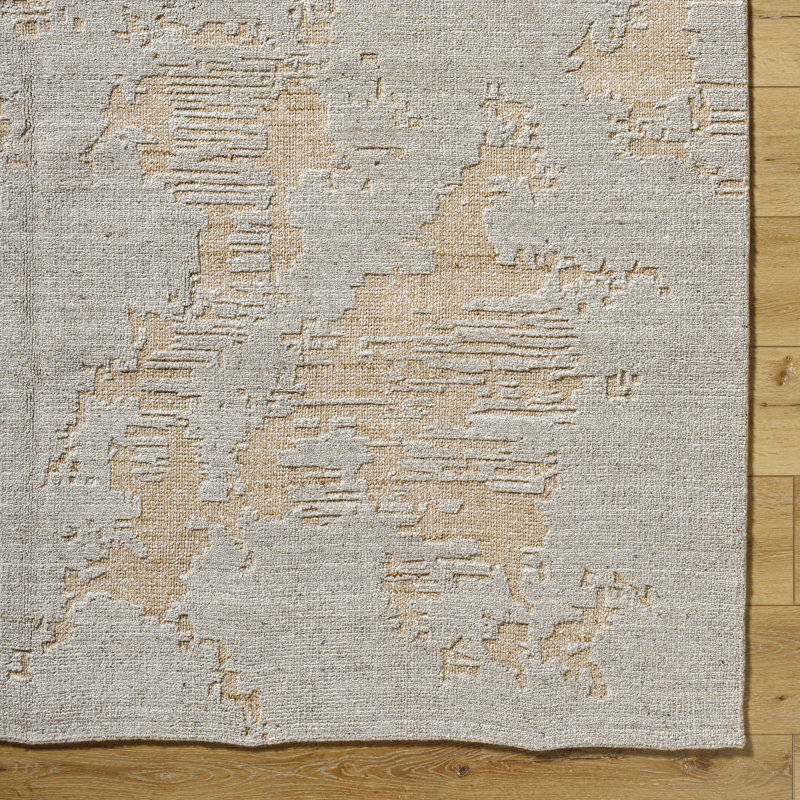 Niran Hand Knotted Abstract Indoor Rug, Rectangle 9' x 12'