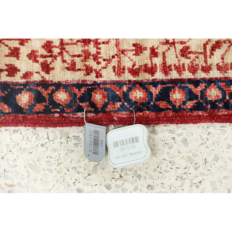 Hand-Knotted High-Quality Red/Blue/Beige Area Rug