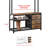 Stephaie 31.5" Wide Coat Rack, 4-in-1 Hall Tree with Bench and Shoe Storage for Entryway with Hooks