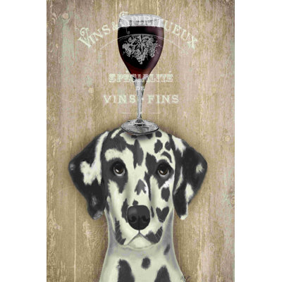 Chien au vin dalmatien