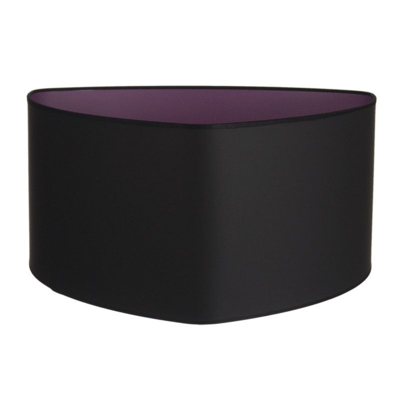 24 cm H Novelty Fabric ( Screw On ), Black / Purple Inside