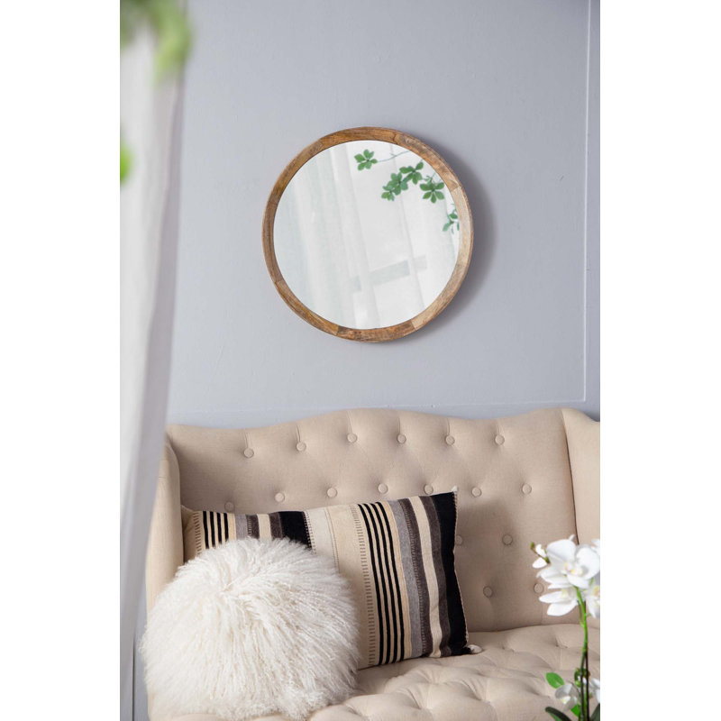 Miroir mural 20 po x 1,5 po, Naturel