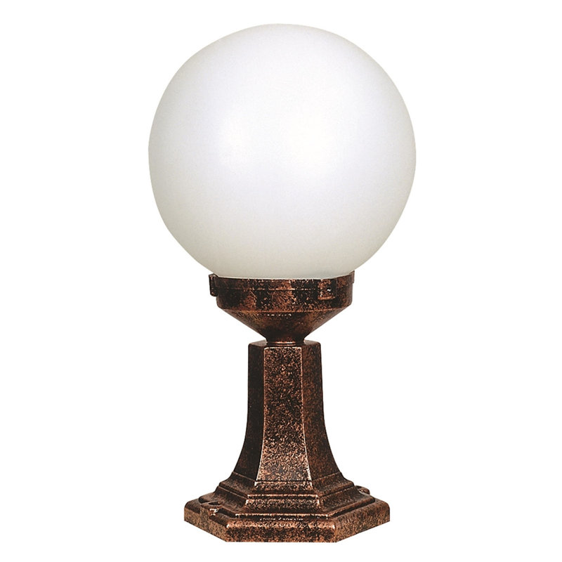 Tête de lanterne câblée à 1 lumière Murry H 18 po Bronze