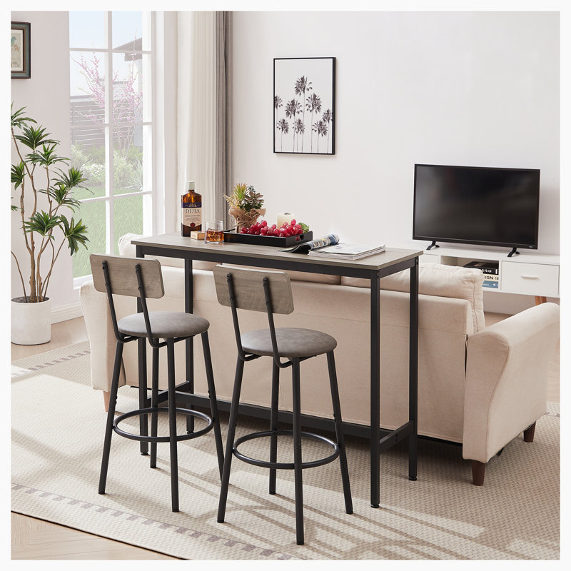 Jazire Counter Stool with Metal Frame