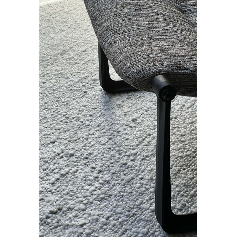 Deva Rectangle Area Rug in Silver, Rectangle 8' x 10'