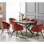 Goddard Mordern Tub Dining Chairs- Upholstered in Velvet, Cushion Padded With Metal Legs- Armchair Room Kitchen Living Room -1358147519-1419835016