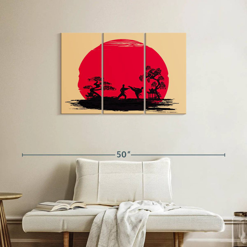 Karate Sunset, 24" H x 38" W