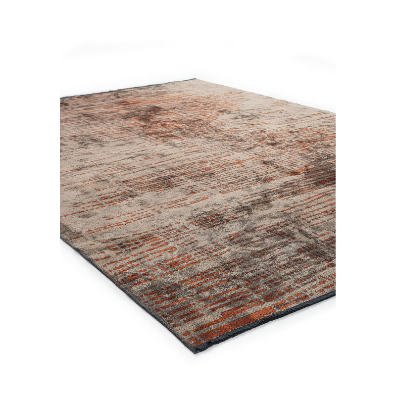 Raymah Abstract Hand Loom Indoor / Outdoor Area Rug, Rectangle 6'6" x 9'10"