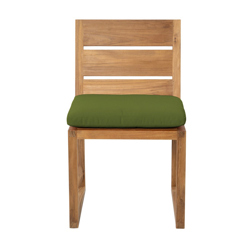 Chaise de terrasse avec coussin Uvita, Fougère