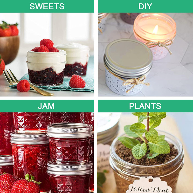 Glass Jar - Set of 16