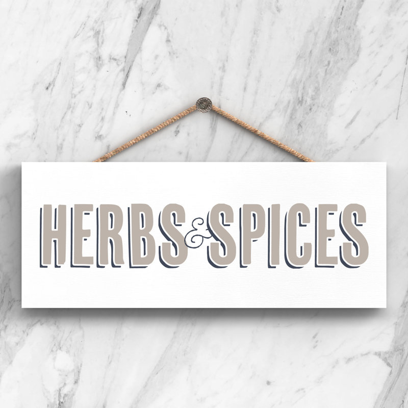 Vivid Squid Wholesale Herbs And Spices - No Frame Print on Wood