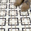 Carreau de mosaïque de marbre et de sol Pendule