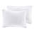 Oversized King Comforter In White With Blue Shell Quilting For Bedroom Textural Look