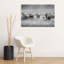 African Elephant Herd Abstract Contemporary Landscape Nature Wall Art Print by Jeffrey C. Sink - 1 Piece Wrapped Canvas Wall Art-1770512740