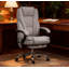 Fauteuil inclinable chauffant, fauteuil de bureau de massage à hauteur réglable, repose-pieds