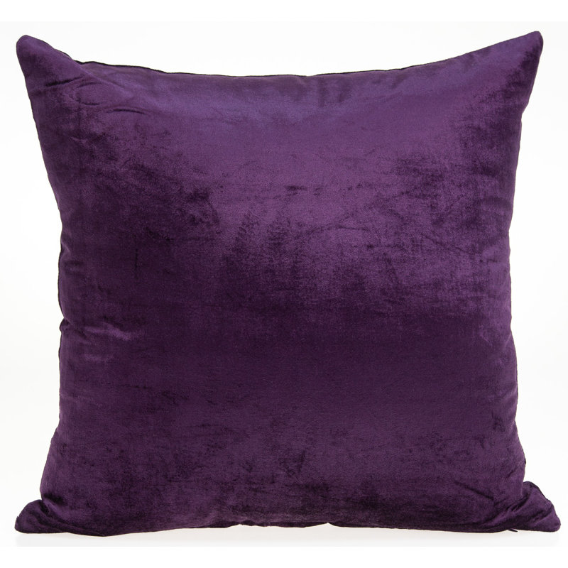 Housse et insert de coussin Topaz, 18 po x 18 po, Polyester / Bourre en polyester, Mauve
