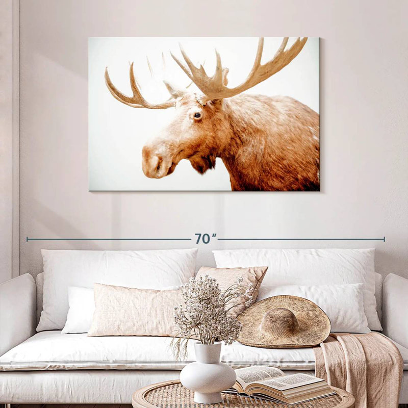 Brampt Moose Side Profile, 30" H x 45" W