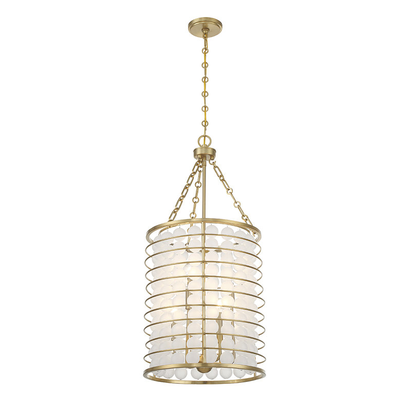 Luminaire suspendu cylindrique 6 lumières