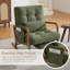 Corduroy Rocking Chair with Footrest & Side Pocket, Nursery Glider Accent Chair for Living Room-1389275090