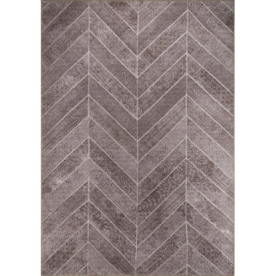 Tapis décoratif brun
