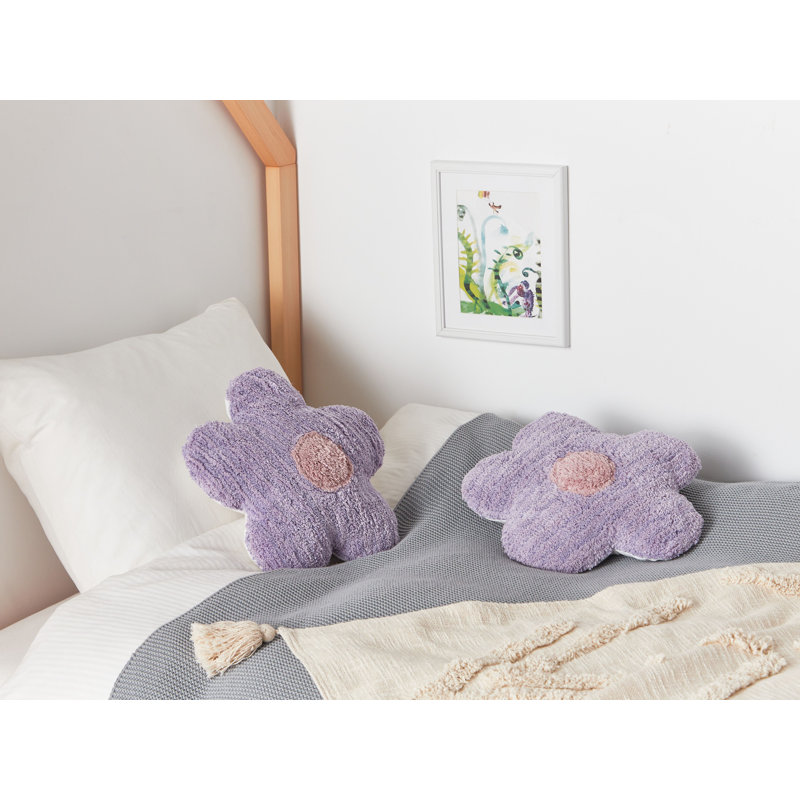 SORREL Floral Novelty Cushion, White/Pink/Purple