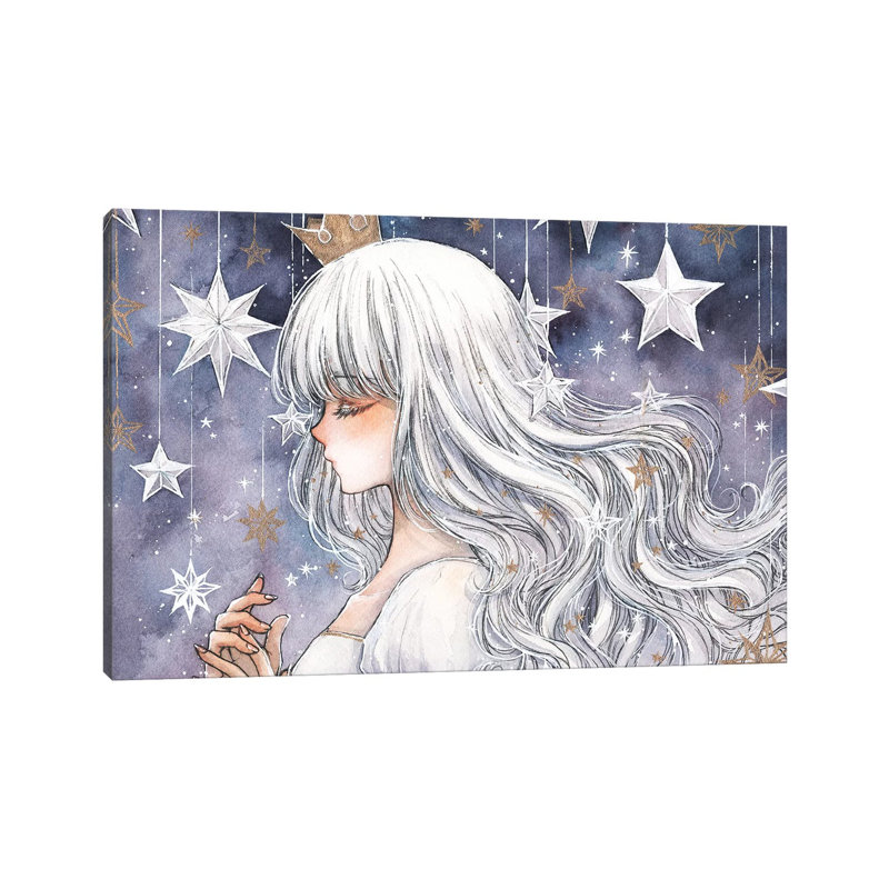 The Stars And You by Cherriuki - Wrapped Canvas Painting, 30.48 cm H x 45.72 cm W