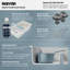 Ensemble d'évier de cuisine à double cuve 50/50 Karran Quartz 32 "X 19-1 / 2"-54821672