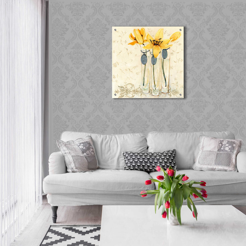 «Inspired Yellow» par Inconnu JD, H 24 po x l 24 po x P 0,2 po