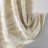 Cascade Wave Cotton Blend Shower Curtain Cream/White-1351919515