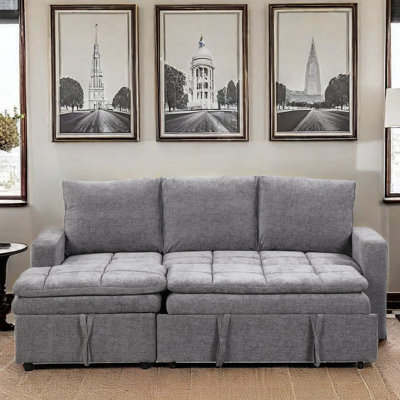 Erianny Upholstered Sectional Sofa Bed with Storage Space by Latitude Run