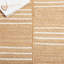 Esmarie Striped Handmade Flatweave Jute/Sisal Area Rug in Natural/Ivory-1881600929