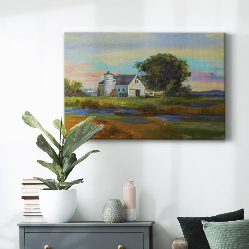 Toile tendue Down by the Barn-Gallery, H 12 po x l 18 po