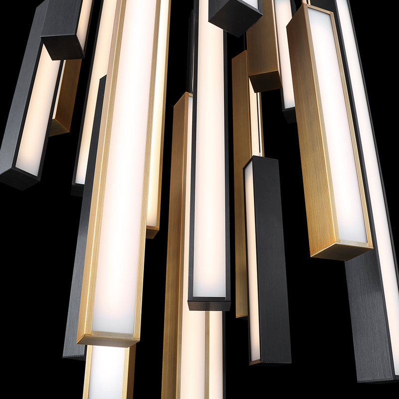 Elysian Aged Bronze & Black LED Multi-Light Indoor/Outdoor Pendant