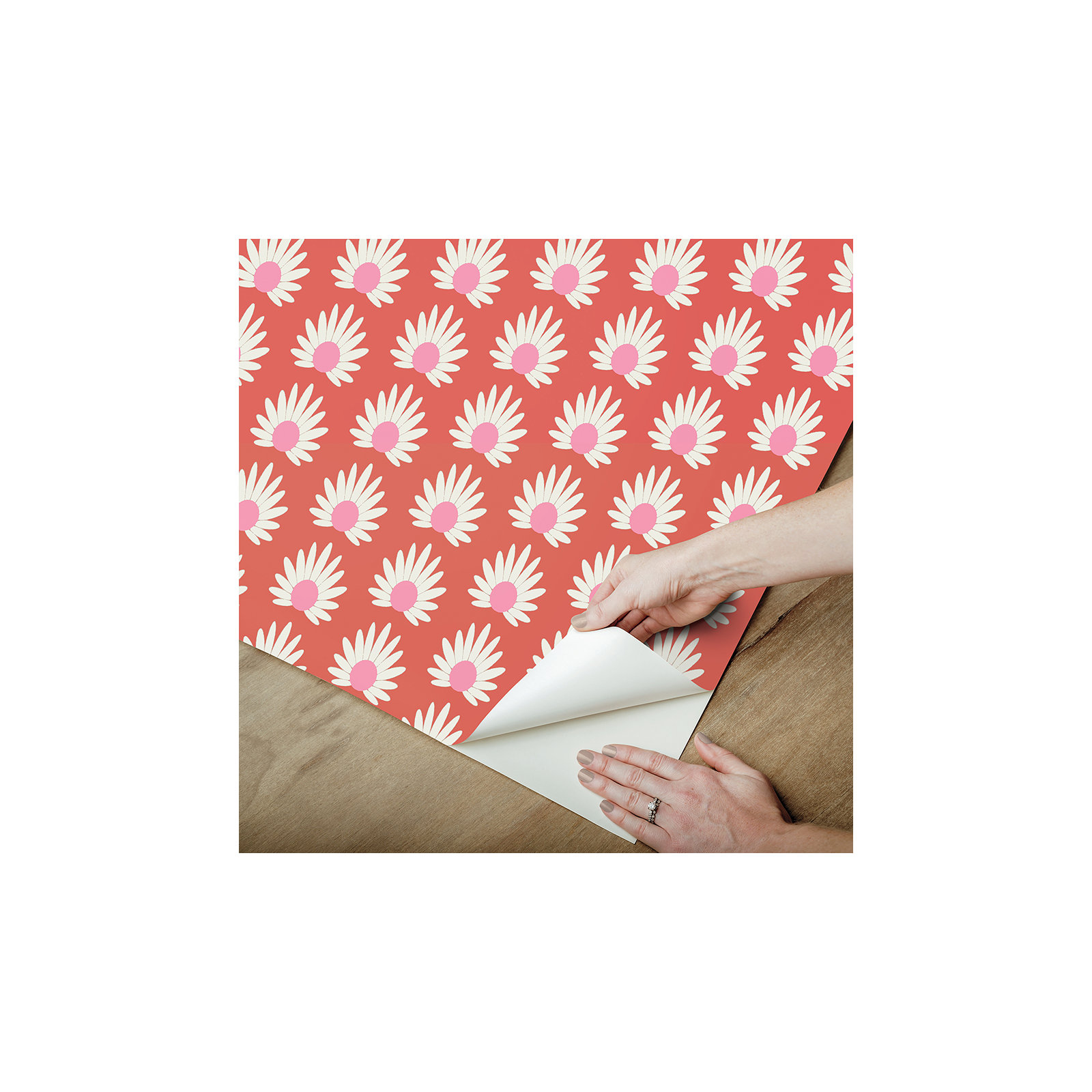 Fleur Peel & Stick Floral Wallpaper, Valentino