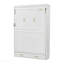 Lit escamotable double avec 2 tiroirs, beige