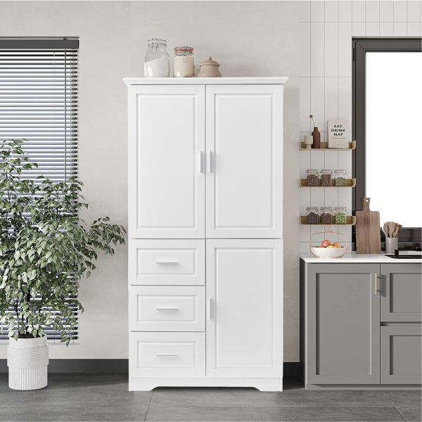 Ebern Designs Laytonya Freestanding Bathroom Cabinet | Wayfair