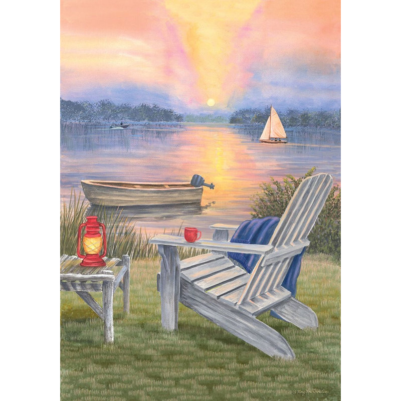 Drapeau de jardin d'été Waterfront Retreat