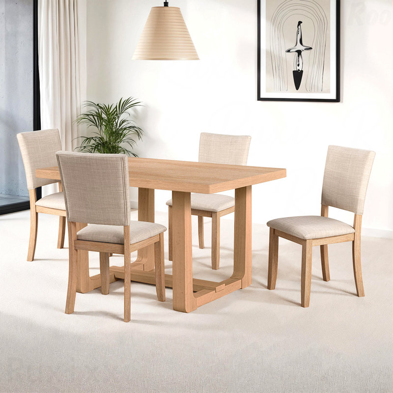 Table de salle à manger Transitional, Brun