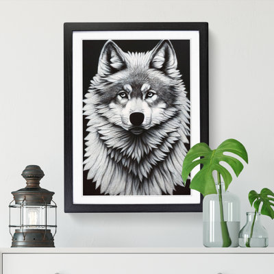 Wolf Chalk - Single Picture Frame Print