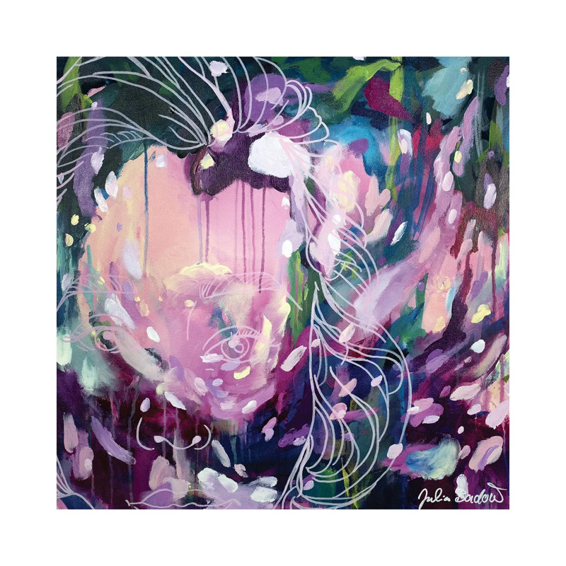 Fearless by Julia Badow - Wrapped Canvas Painting, 30.48 cm H x 30.48 cm W