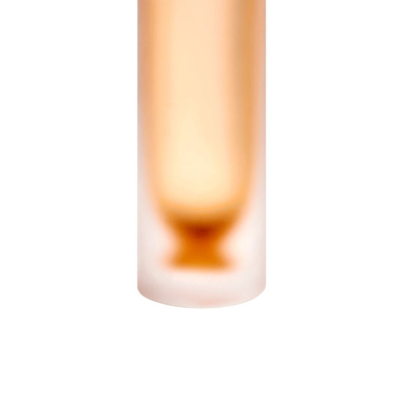 Lungo Handmade Glass Table Vase, Amber, 17.5" H x 4" W x 4" D