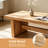 Solid Wood Coffee Table with Customizable Dimensions