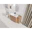 Meuble-lavabo autoportant de 48 po avec lavabo en céramique blanche et 1 petite armoire de rangement, porte à fermeture en douceur-126233534