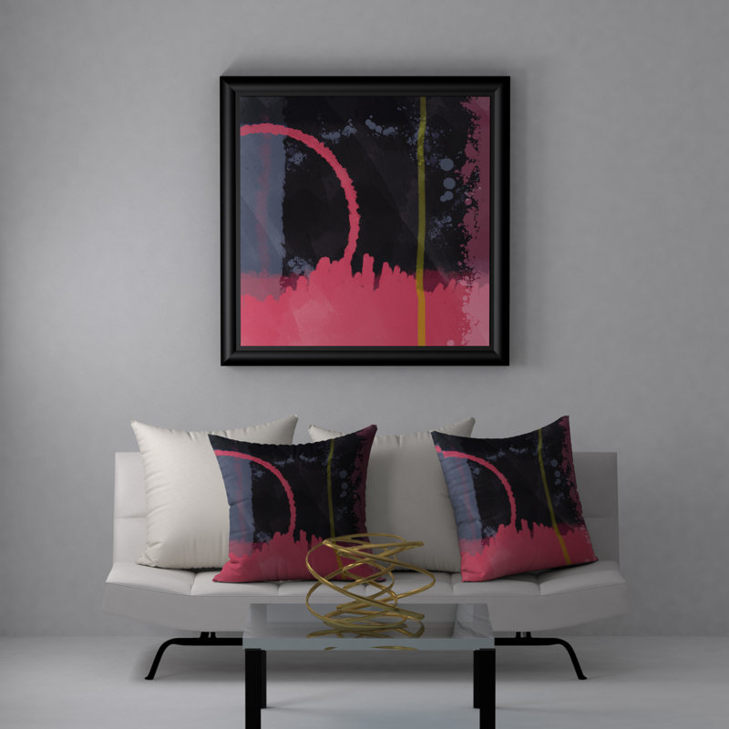  Housse et insert de coussin carré Energy Plum, 18" x 18"